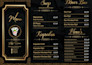 do classy menu design for you